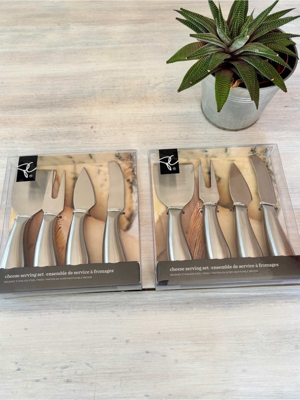 President’s Choice Stainless Steel Cheese Serving Sets (2). NEW ❤️